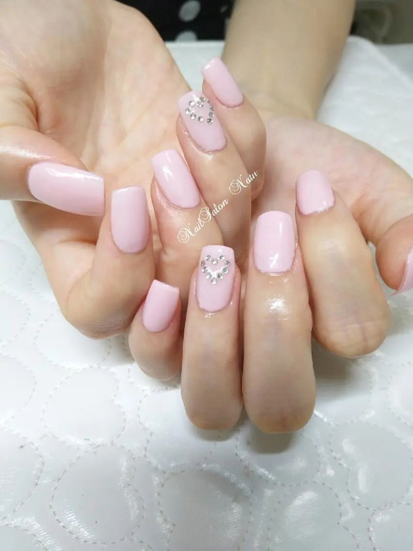 ネイル 長さ出し ワンカラーネイル nailsalon Natuのネイルデザイン