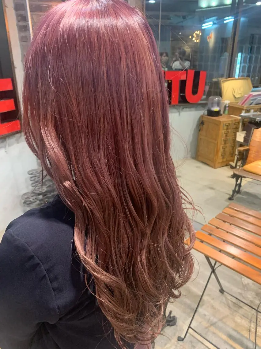 ミディアム カラー ヘアアレンジ ラベンダーカラー ピンクカラー ピンクラベンダー ヘアカラー トリートメント 似合わせ×美髪改善✨ Yutoのヘアスタイル