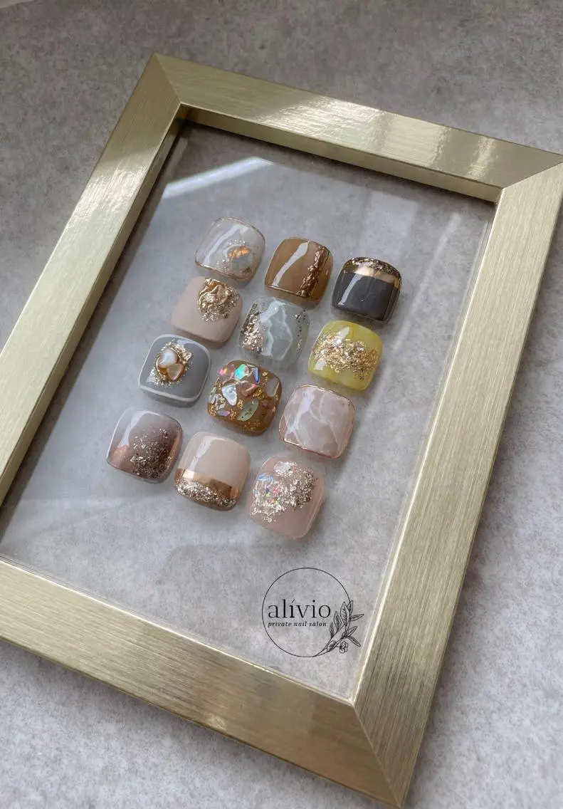 ネイル フットネイル nail salon alivioのネイルデザイン