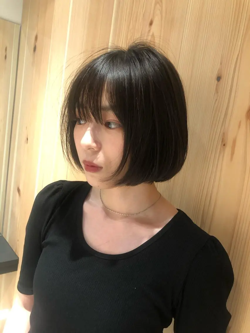 ショート カラー ボブ カット トリートメント センスをお届けします 大谷将生infpのヘアスタイル