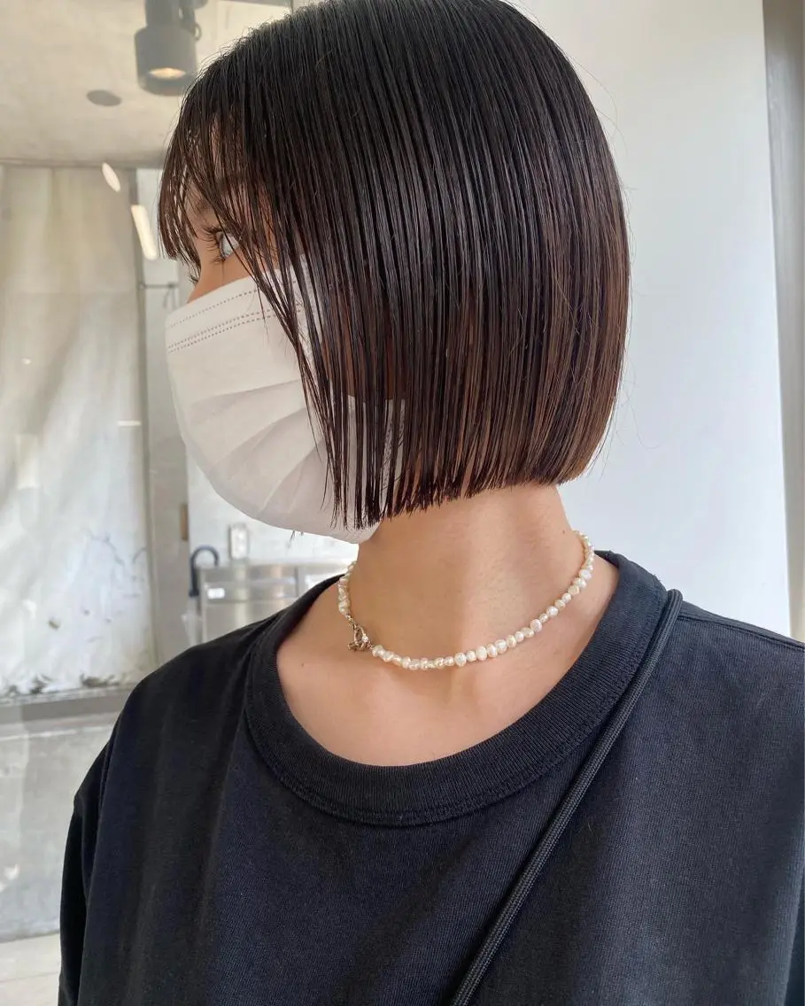 ショート カラー カット ヘアカラー トリートメント センターパート/ レイヤー/ayuのヘアスタイル