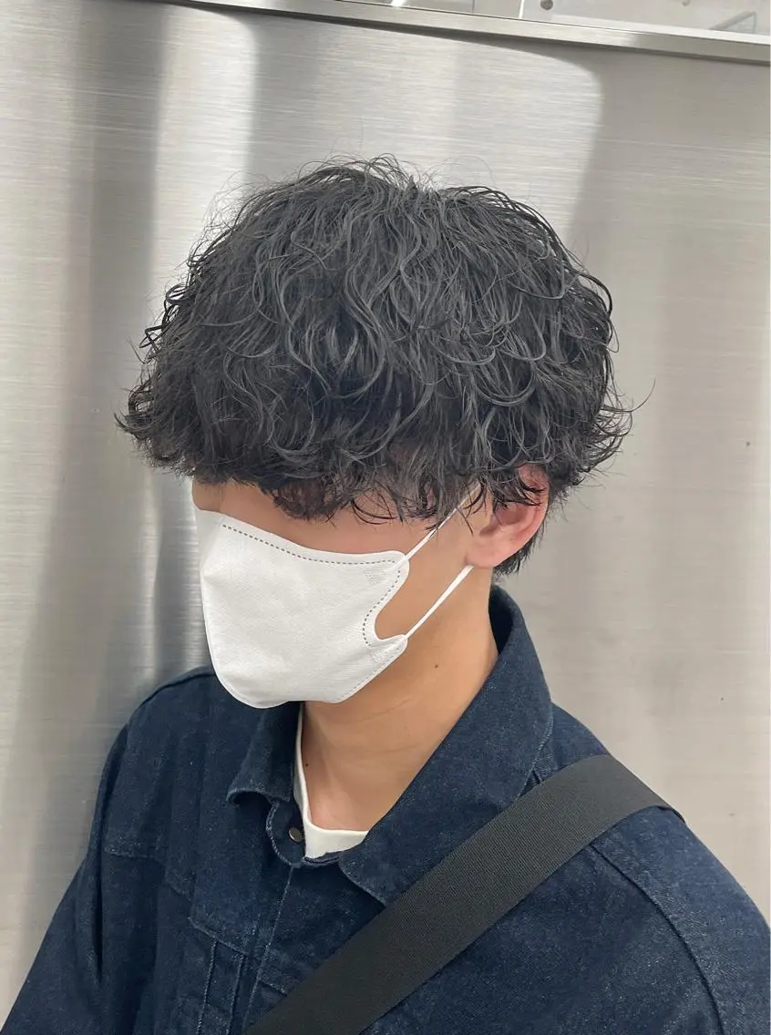 パーマ メンズ カット パーマ メンズスタイリスト✨ 助川龍哉のヘアスタイル