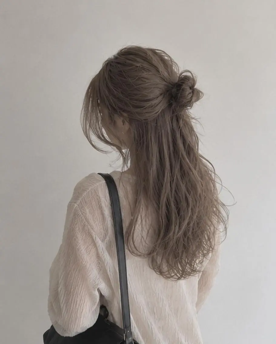 ロング ヘアカラー トリートメント 長島 良翼のヘアスタイル