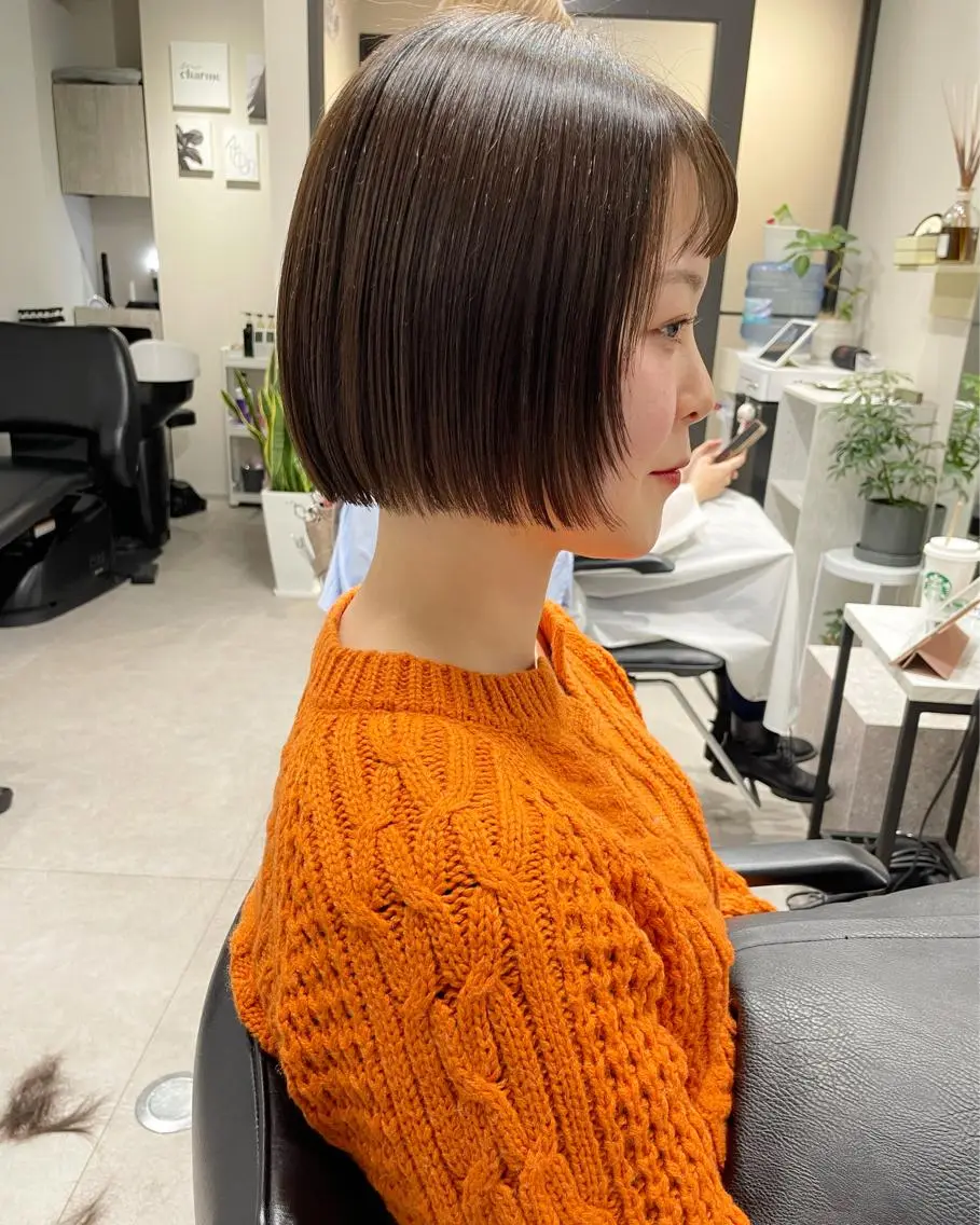 ショート カラー カット ヘアカラー トリートメント 髪質改善will hairdesignのヘアスタイル