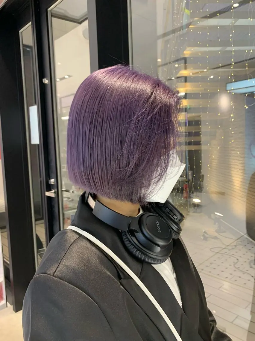 ショート 切りっぱなしボブ ボブ ハッシュカット ✦·.⋆  SAYAのヘアスタイル