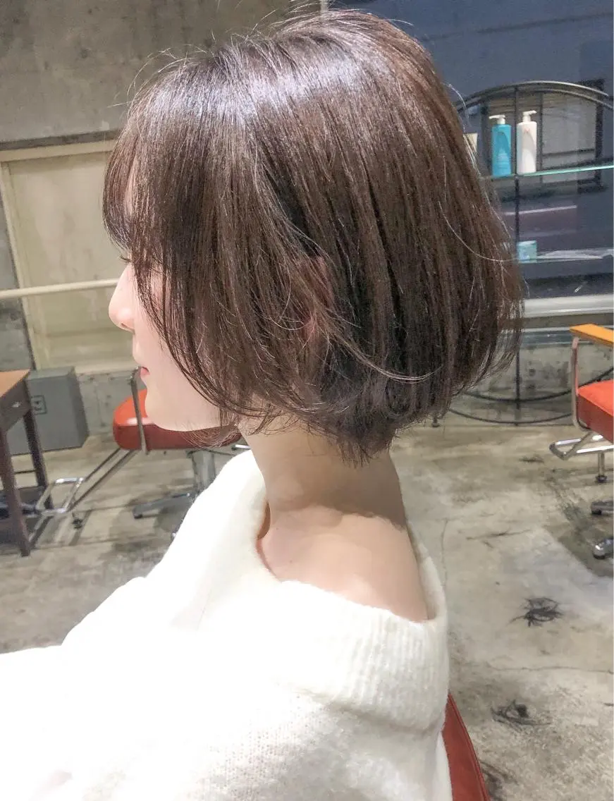 ショート ショートボブ 丸みショート ボブ ショートヘア 北條 優輝のヘアスタイル