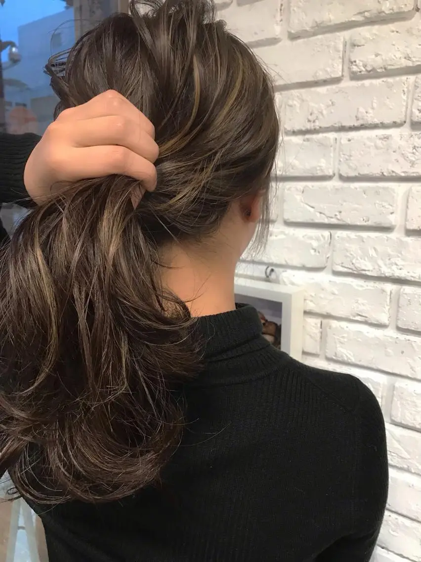 カラー ハイライトカラー 日比 貴大/ minim hairのヘアスタイル