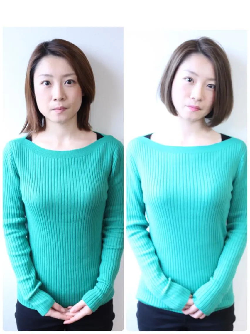 ショート カラー グレージュ オレンジ 松本 俊樹のヘアスタイル