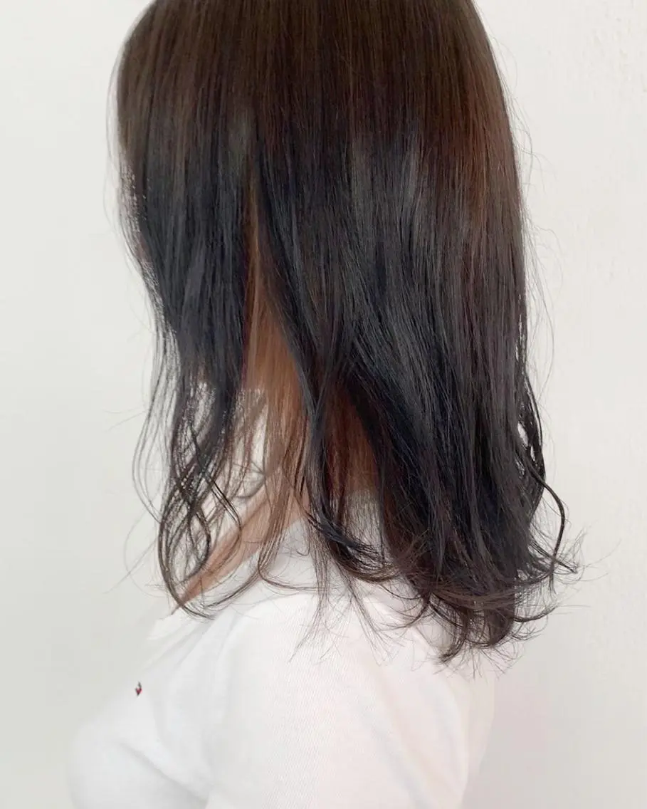 セミロング ヘアカラー トリートメント karen ☺︎のヘアスタイル