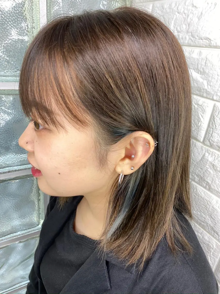 ミディアム カラー 美容師歴18年 ALBA 齊藤のヘアスタイル