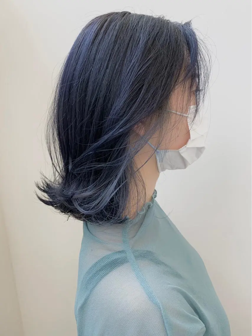 ミディアム カラー Okamura Chisatoのヘアスタイル