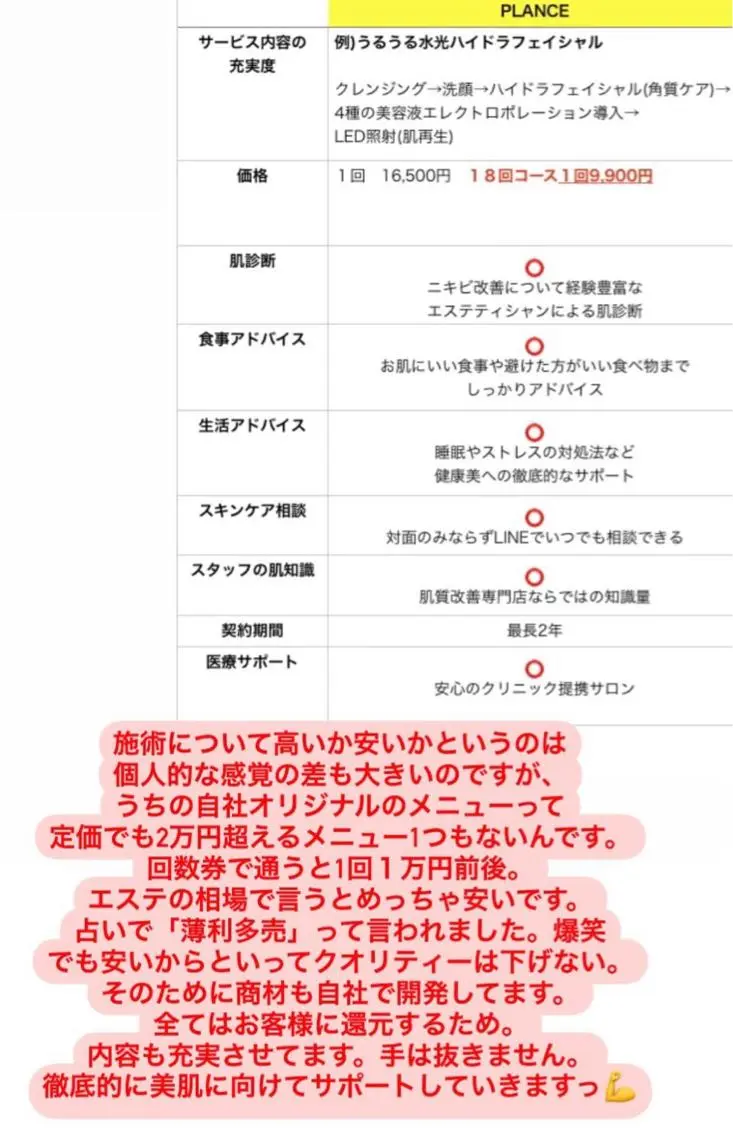 エステ フェイシャル専門 肌質改善/プランスのエステ・リラクイメージ
