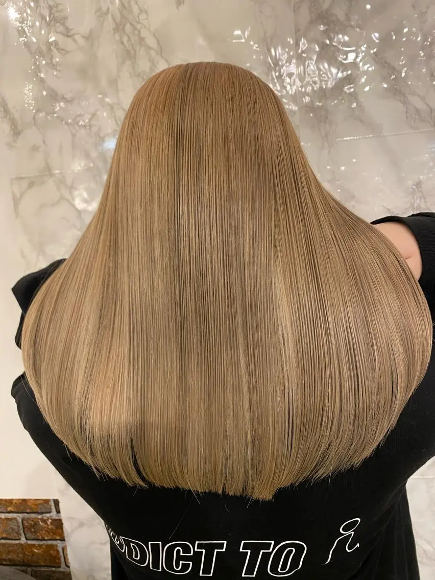 ロング カラー ベージュカラー ブリーチ ケアブリーチ 🎨店長・田代🎨 最高の可愛さへ🔥のヘアスタイル