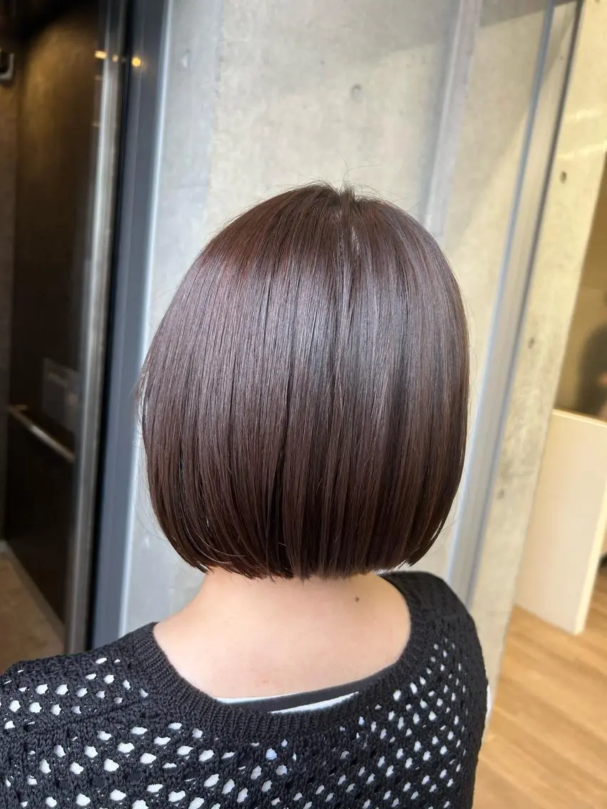 ショート カラー ヘアアレンジ ボブ 外ハネヘア 💠 AYAKA💠のヘアスタイル