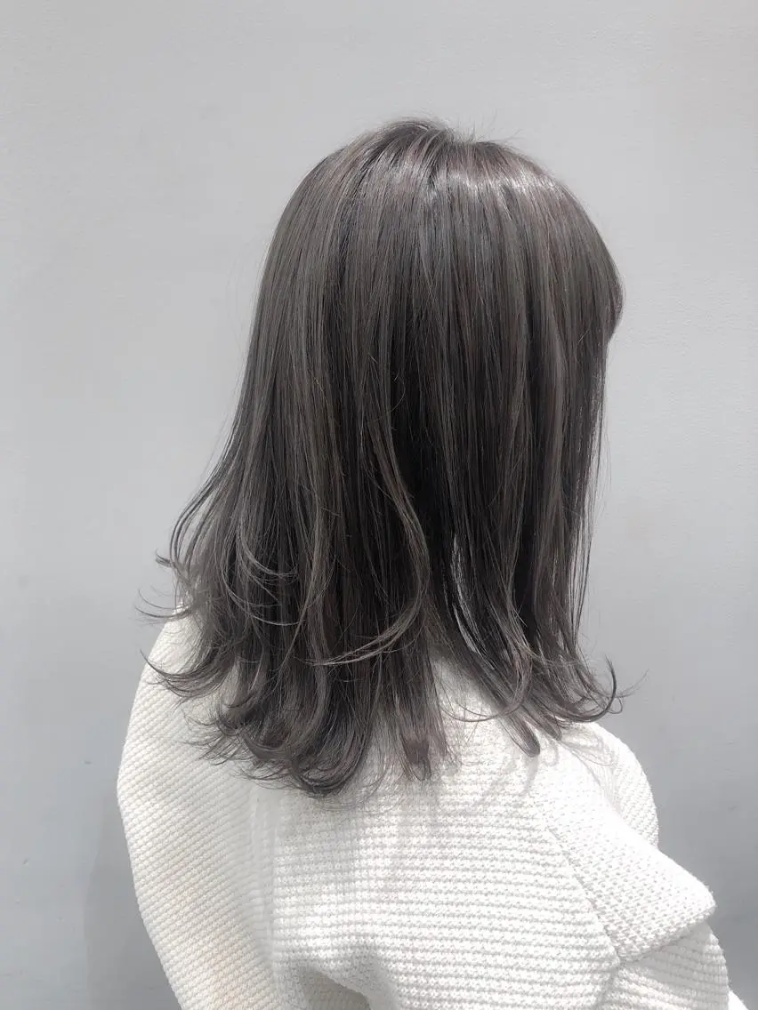 ミディアム 似合わせ艶髪カラー ❤️ハダユミのヘアスタイル