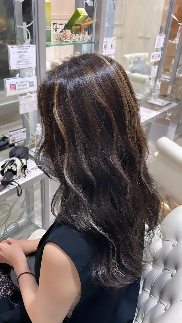ロング カラー ハイライトカラー ハイライト ✨似合わせ特化美容師 WILL上村 拳吾のヘアスタイル