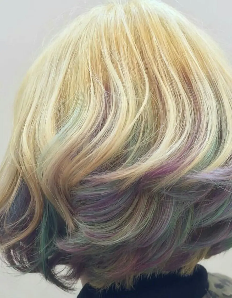 ミディアム カラー ピンクカラー パープルカラー 畑中秀平💛艶髪💜 Babylon 代表のヘアスタイル