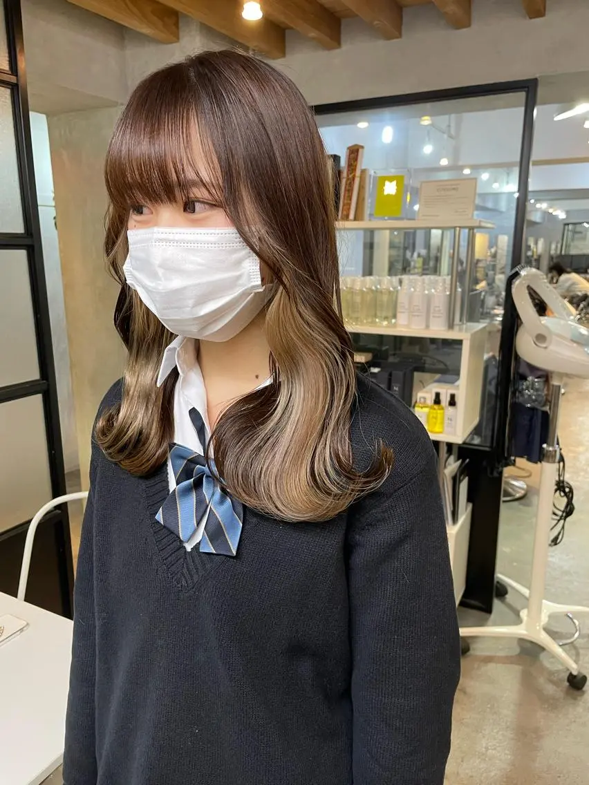 ミディアム カラー 髪質改善/美髪矯正 🪼土屋そーたのヘアスタイル