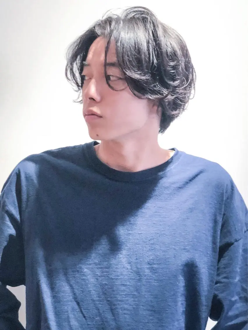 メンズ センターパート カット 渋谷メンズカット/ 工藤靖也のヘアスタイル