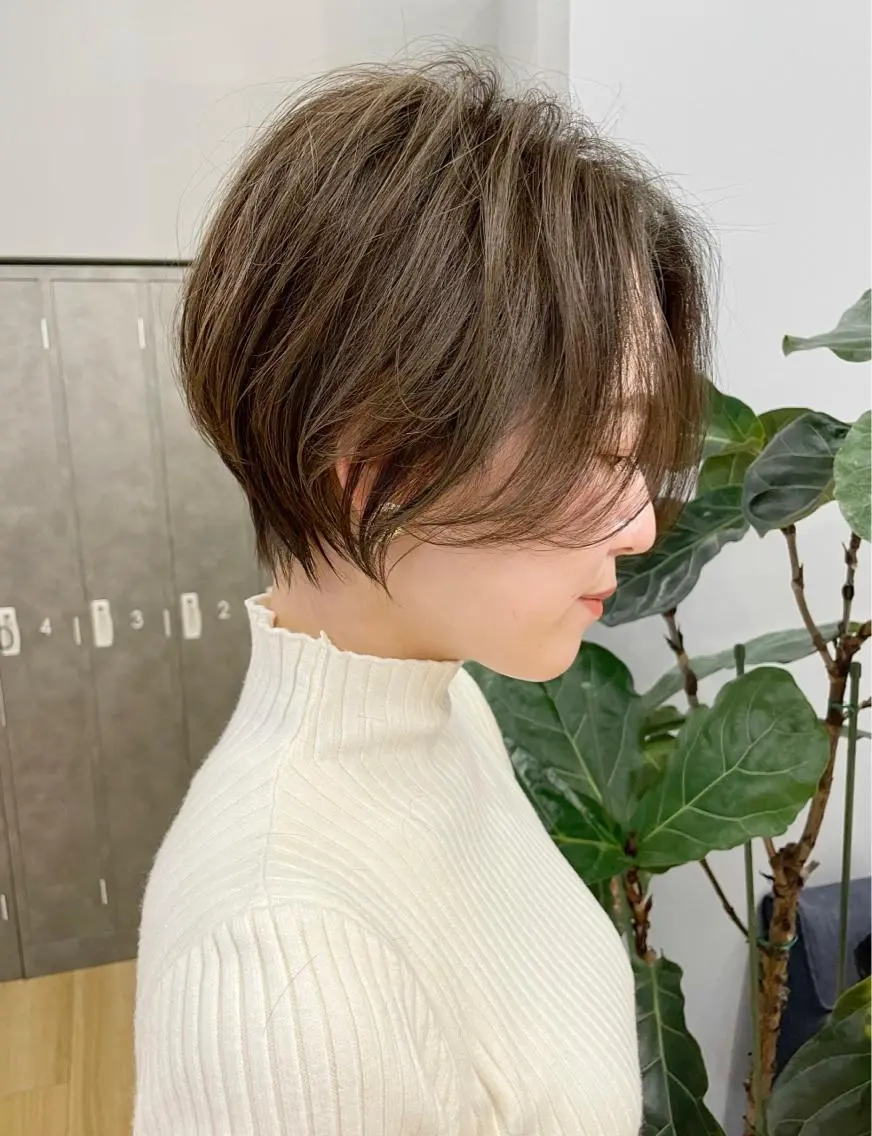 ショート ハンサムショート ショートヘア 寺尾 綾乃のヘアスタイル
