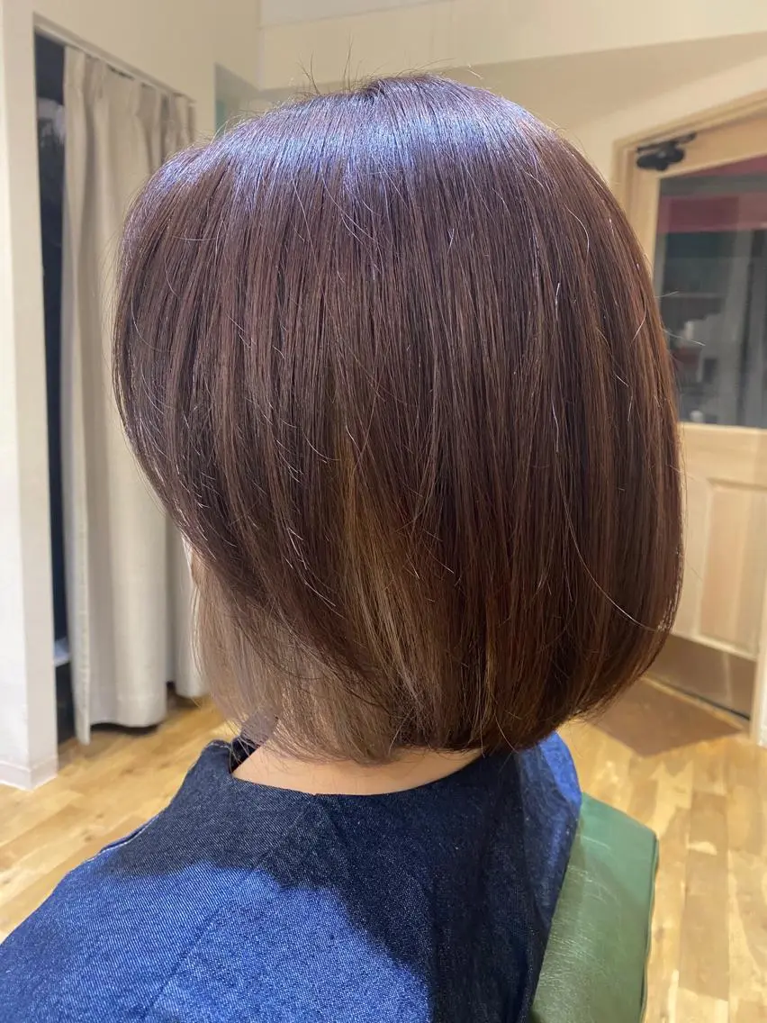 ショート 髪質改善 トリートメント カット トリートメント 艶カラー /Chitose🎀のヘアスタイル