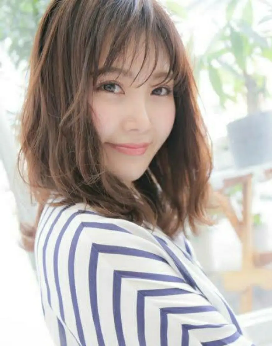 ミディアム カラー パーマ ヘアアレンジ ブラウンカラー ナチュラルブラウン ✂️✂️徳　田✂️ ✂️のヘアスタイル