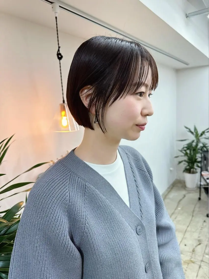 ショート カラー ショートボブ ブリーチ 透明感カラー ダブルカラー イヤリングカラー カット ヘアカラー alu/心斎橋大阪 ボブ/ブリーチなしのヘアスタイル