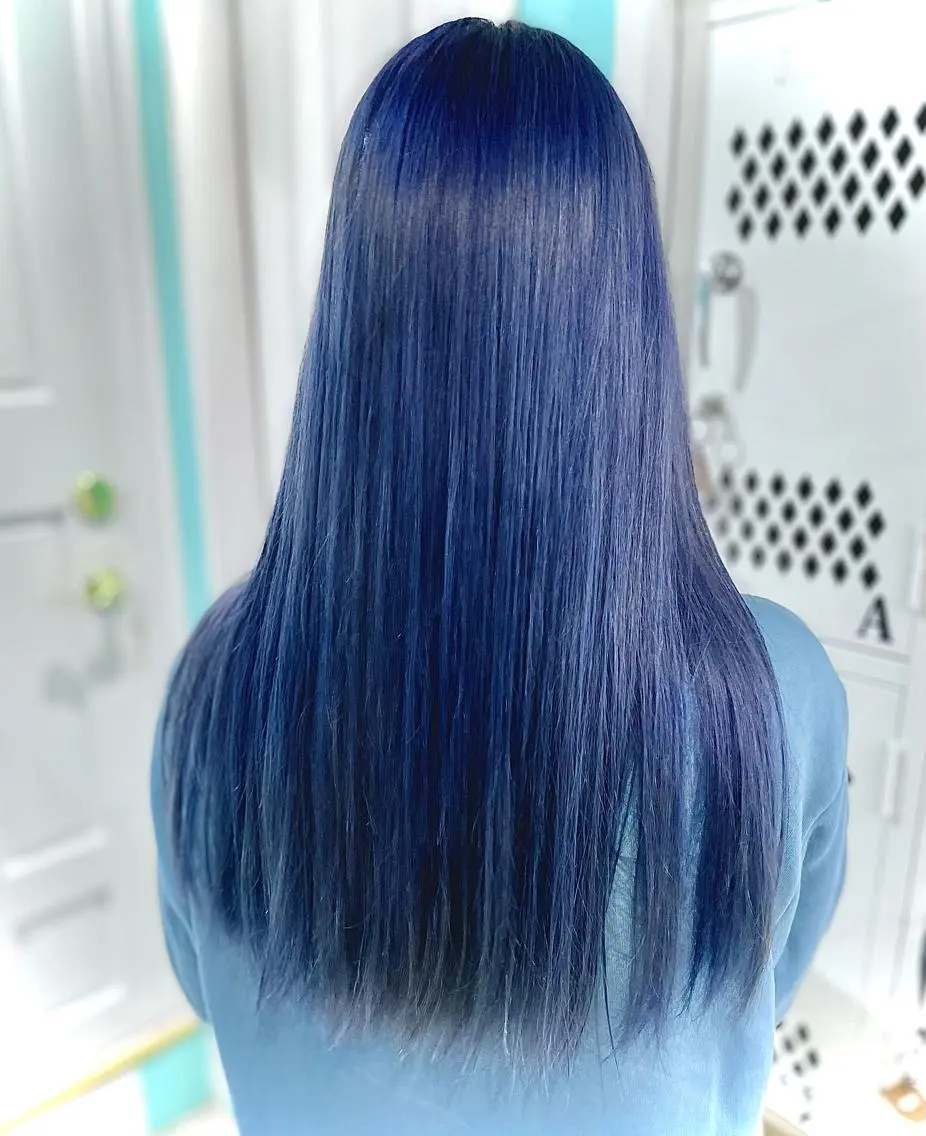 ロング ヘアカラー 原 千景のヘアスタイル