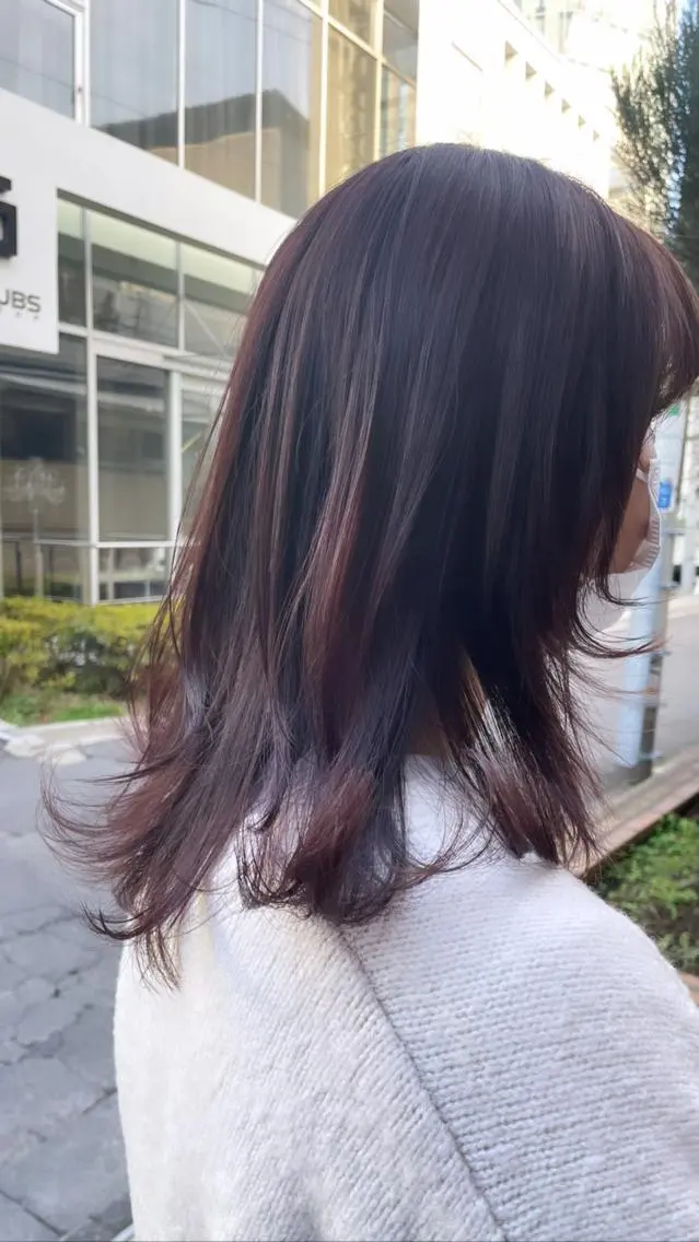セミロング カラー ヘアアレンジ kana .のヘアスタイル