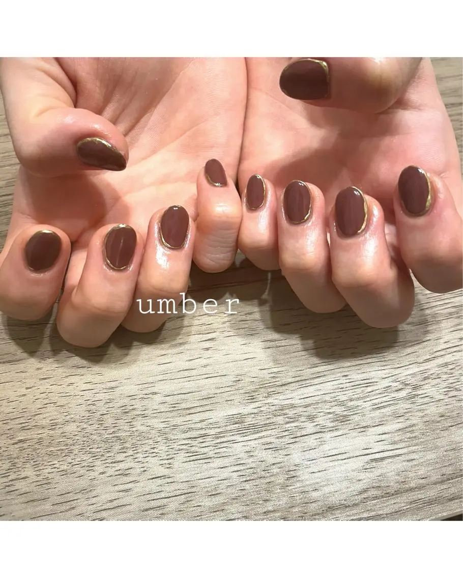 ネイル クリアネイル フットネイル フレンチネイル ゴールド マグネットネイル ハンドネイル umber 三茶1分のネイルデザイン