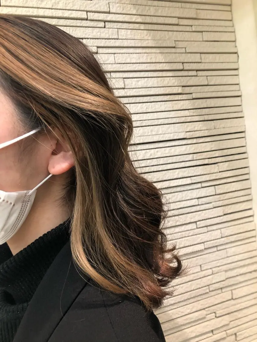 ミディアム カラー ヘアアレンジ 外国人風カラー ヘアセット 美眉styling 🩵CHIHIROの眉毛・アイブロウイメージ