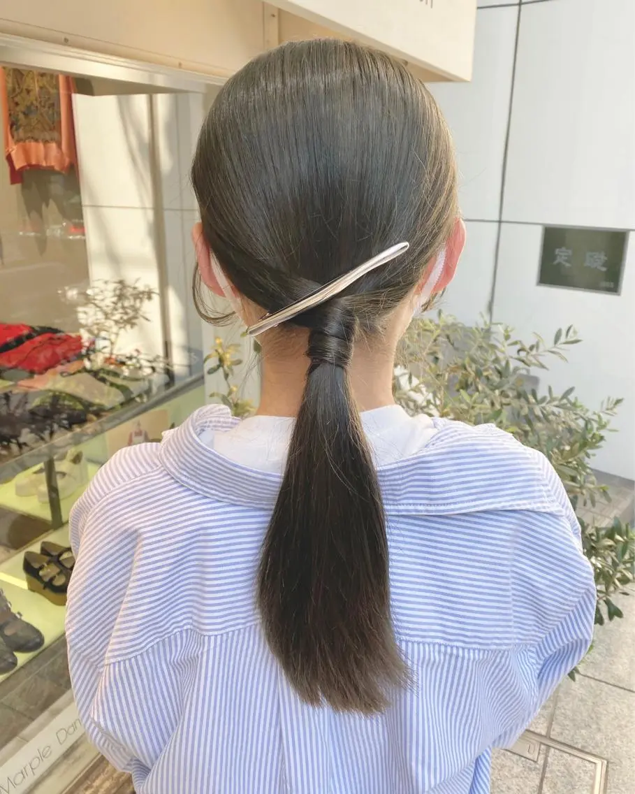 セミロング カラー ヘアアレンジ マツエク・マツパ アイブロウ ベージュカラー オリーブベージュ 透明感カラー🫧ヘア セット🫧松本菜月の眉毛・アイブロウイメージ