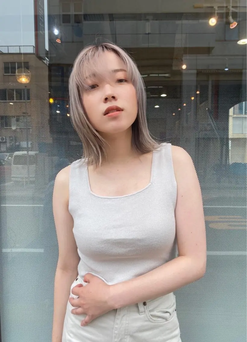 ミディアム カラー brick masayaのヘアスタイル