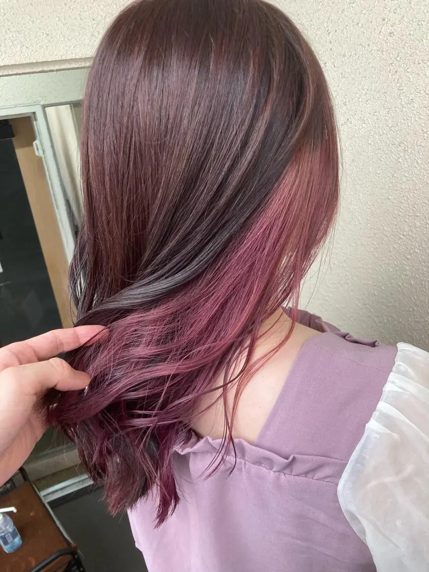 ロング カラー ラベンダーカラー ピンクカラー ピンクラベンダー 🌸髪質改善特化🌸 店長　ゆうやのヘアスタイル