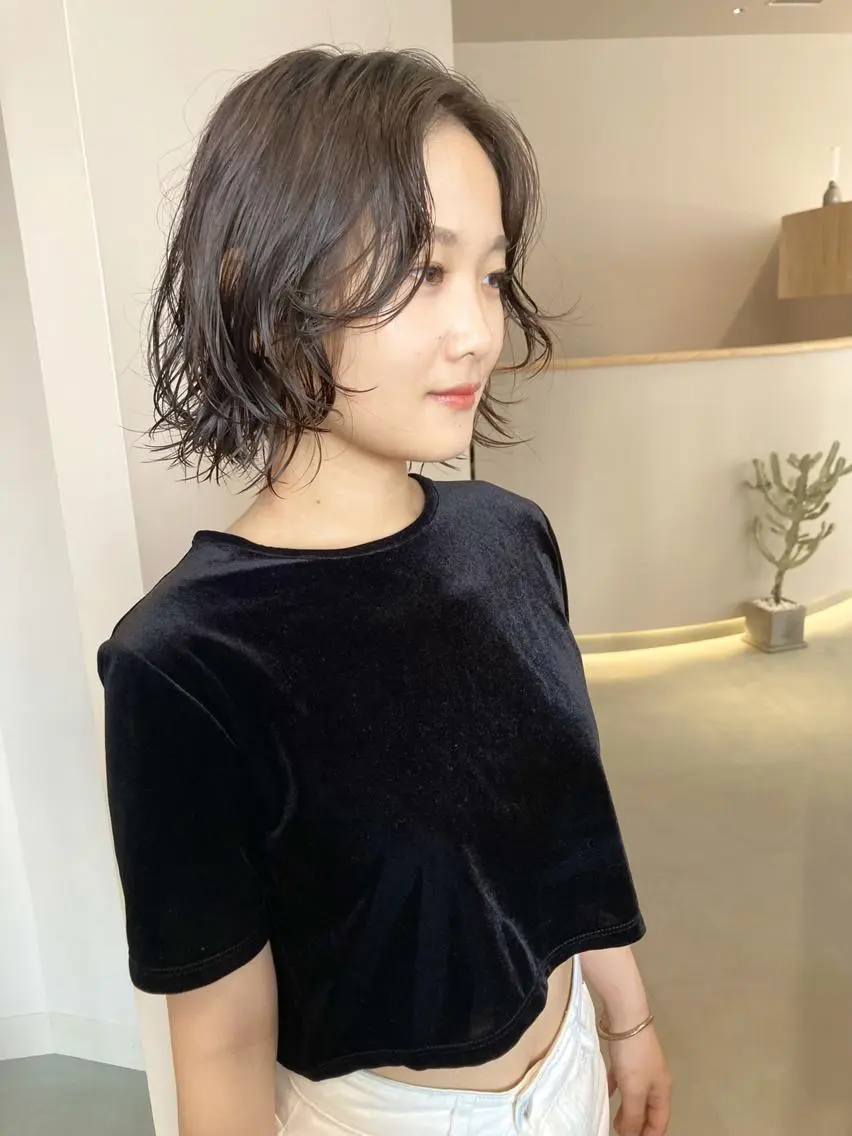カラー ブリーチ ダブルカラー ボブ 髪質改善 平尾✨透明感カラー ✨イノセントヘアのヘアスタイル