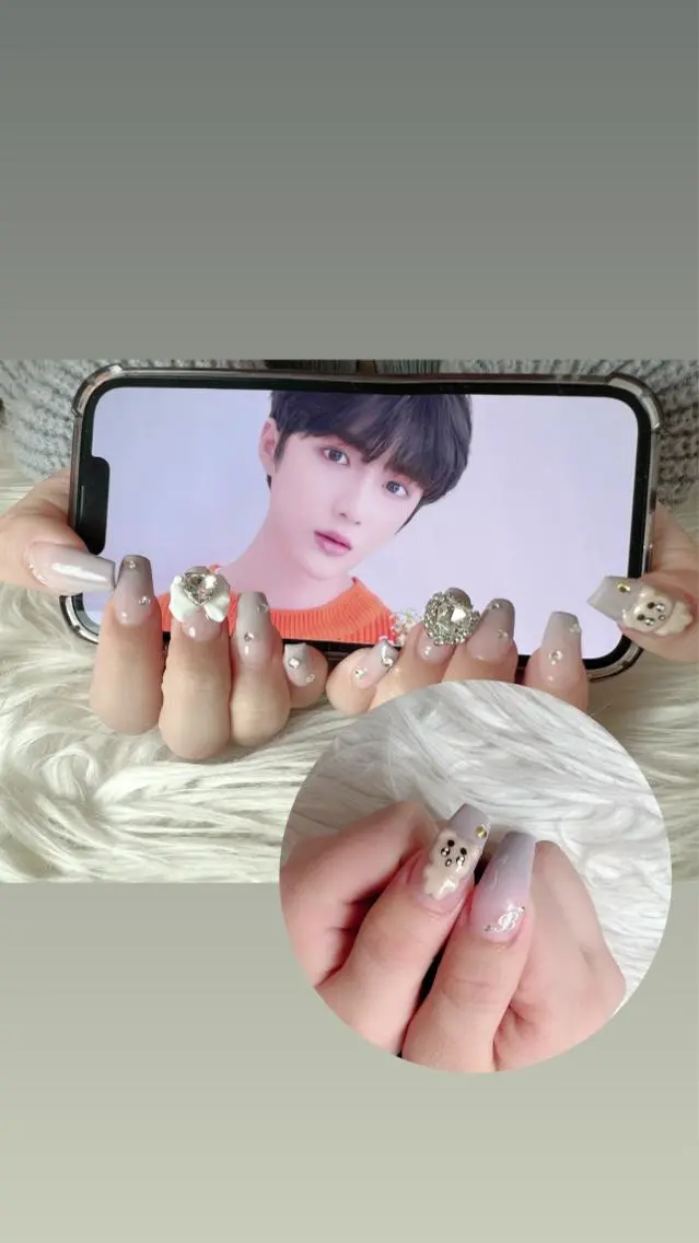 ネイル 韓国ネイル スカルプネイル シェヌネイル JURAのネイルデザイン