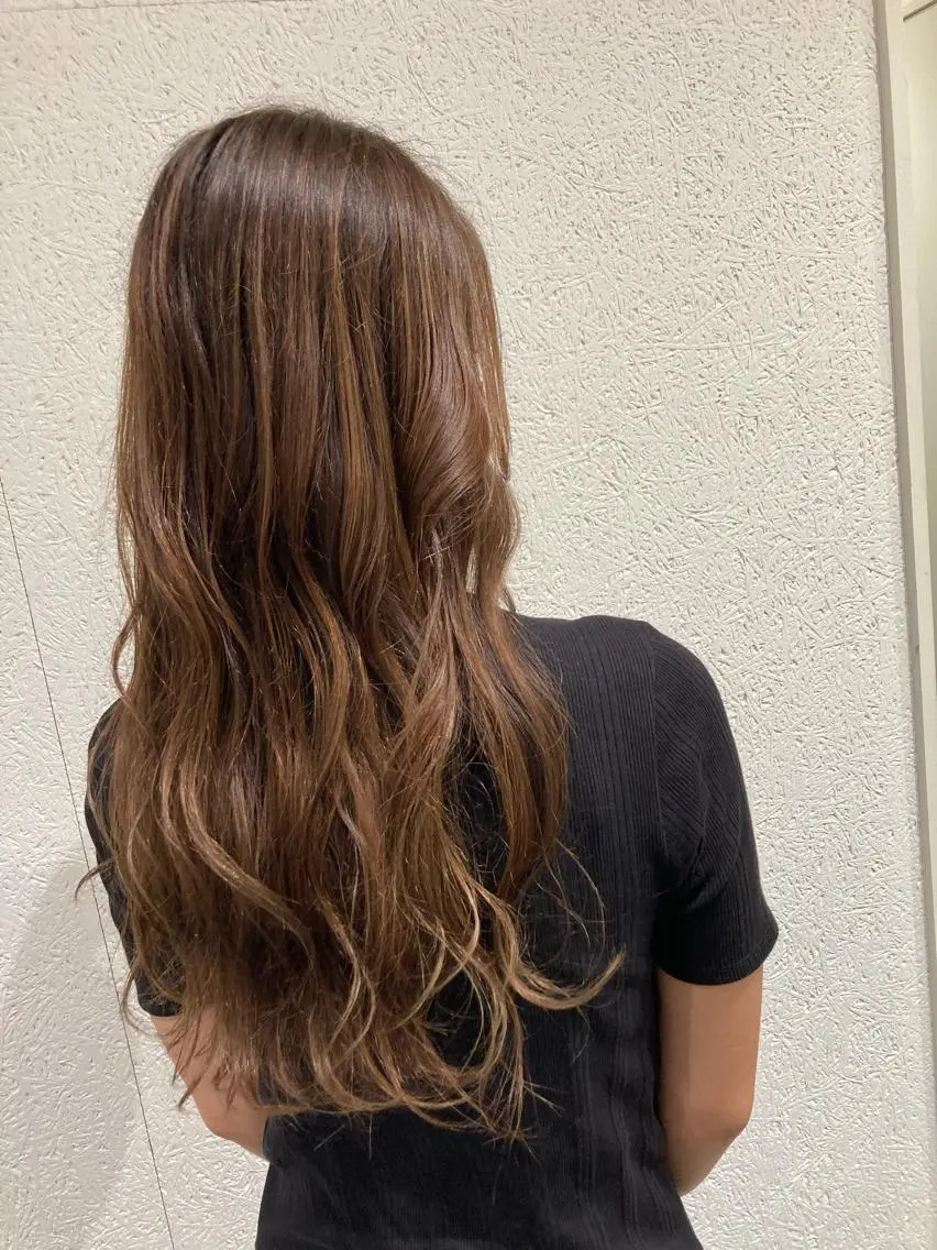 ロング カラー ベージュカラー グラデーションカラー 髪質改善 トリートメント ミルクティー量産💙 💙ブリーチ特化💙のヘアスタイル