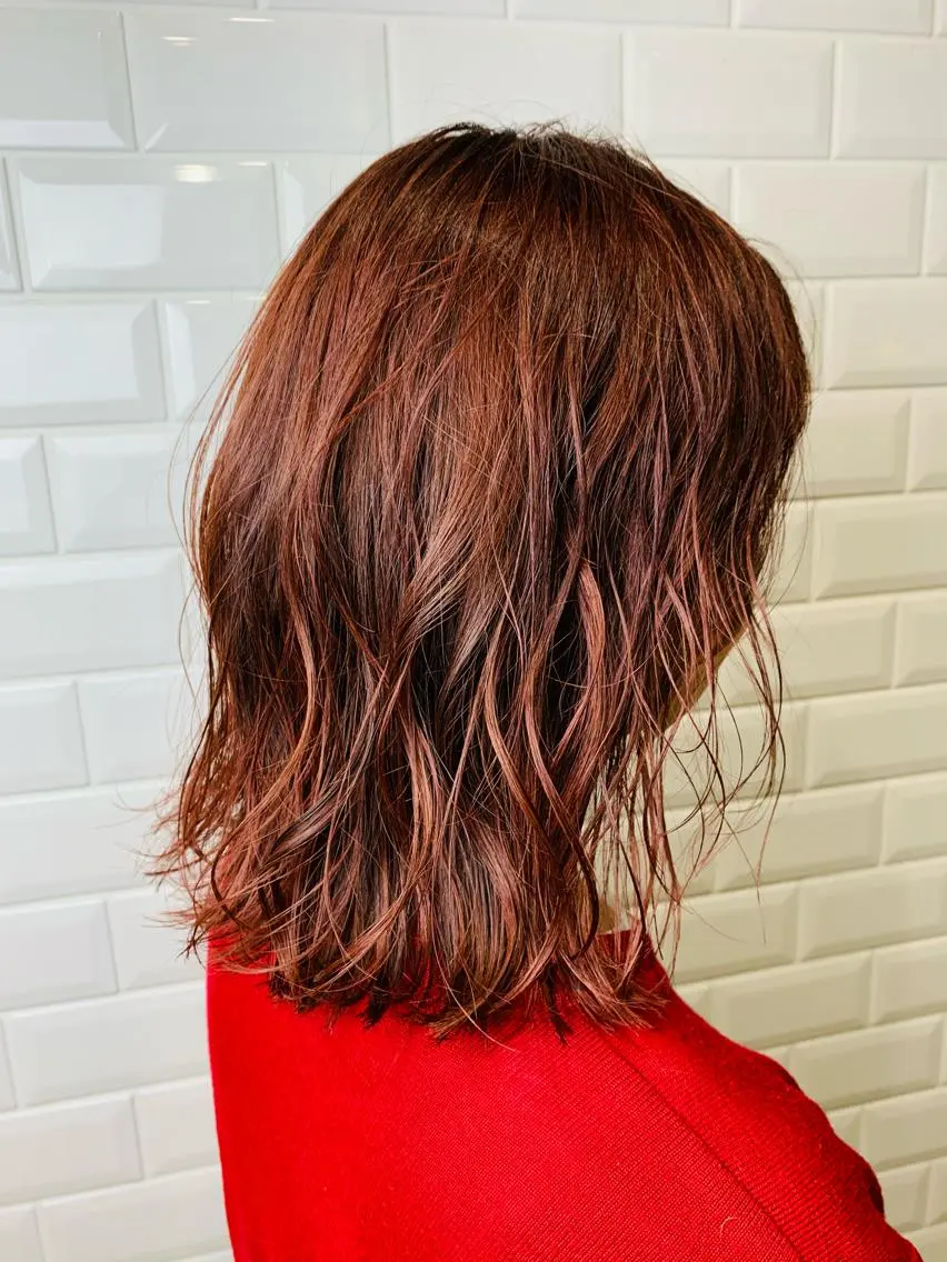 ミディアム カラー ブリーチ ブリーチなしカラー appiis 柳田葵　横浜のヘアスタイル