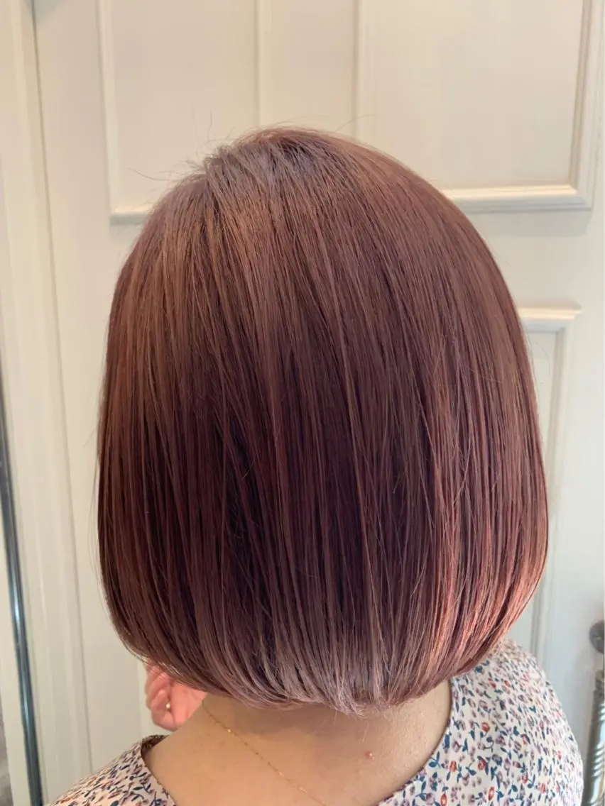 ミディアム カラー ピンクカラー 🫟Blanco🫟 Color&Careのヘアスタイル