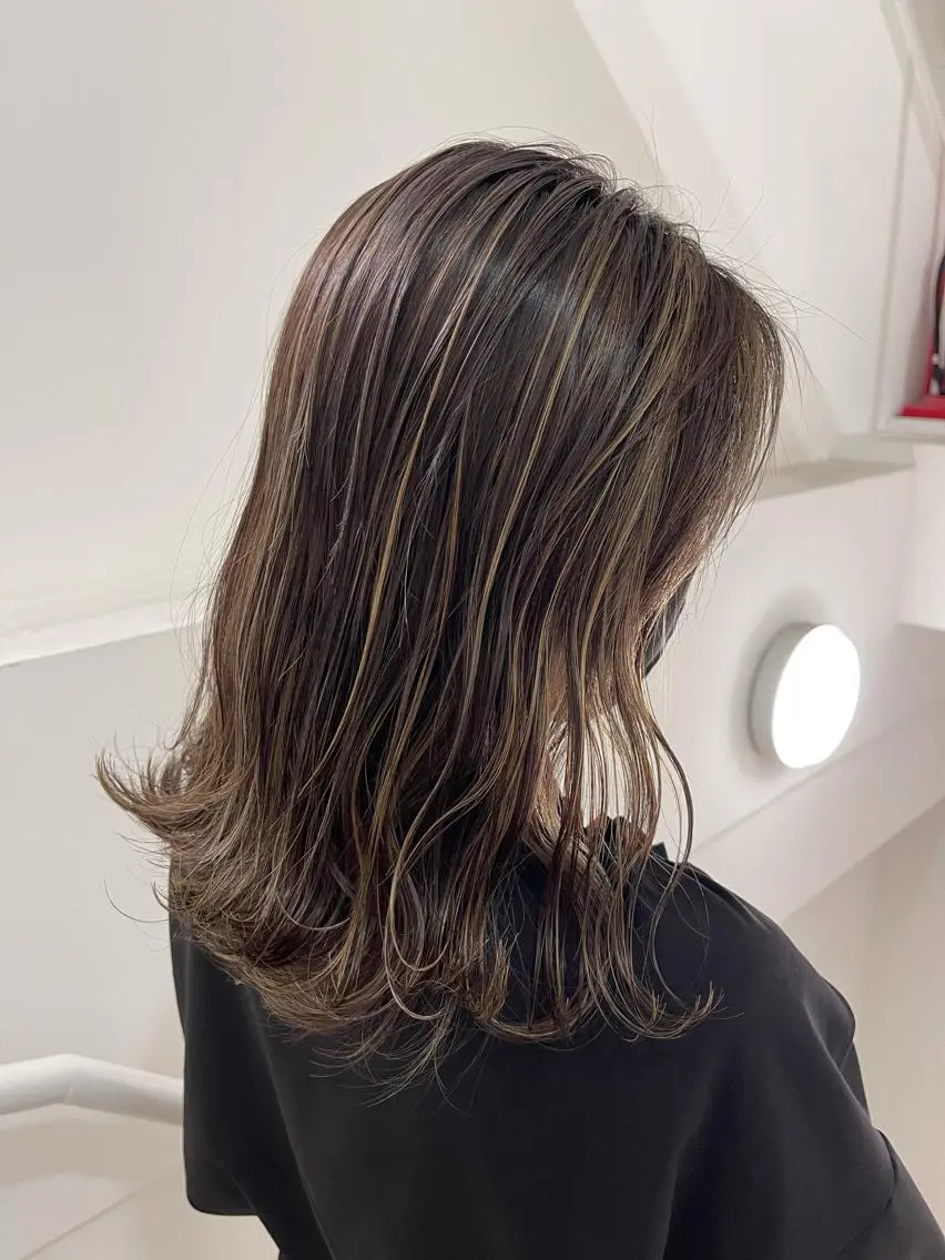 セミロング カラー Reb_keiji 👑小倉圭司のヘアスタイル
