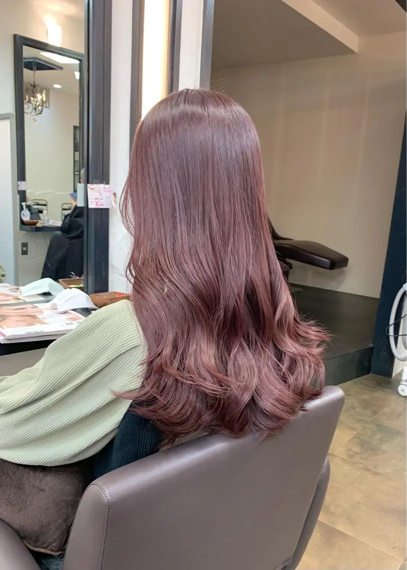ミディアム カラー ベージュカラー ブリーチ ラベンダーカラー ラベンダーベージュ 矢野 晃平のヘアスタイル