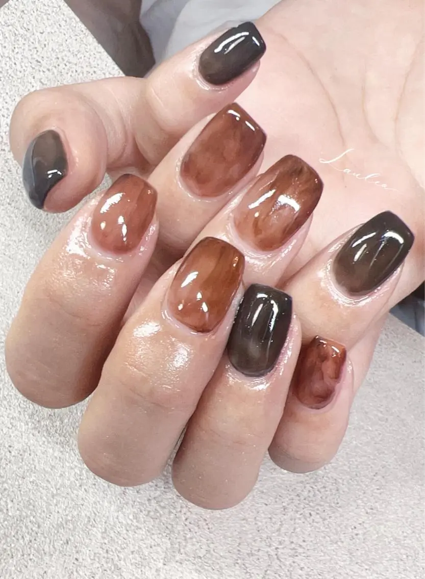 ネイル フットネイル 韓国ネイル ハンドネイル nail salon Lauleaのネイルデザイン