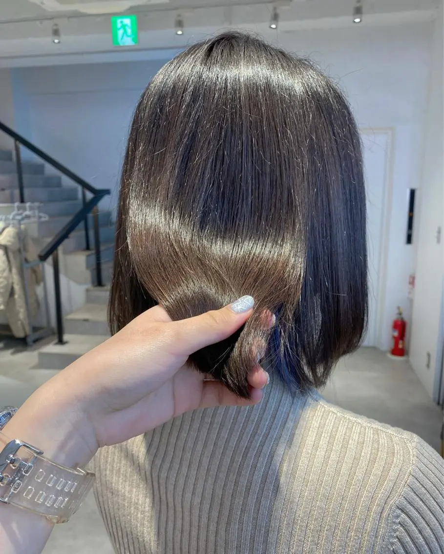 ミディアム カラー 髪質改善 ワンカールで盛れる レイヤー🎀Macoのヘアスタイル