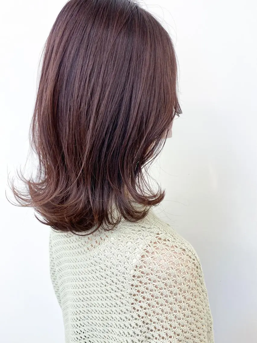 ミディアム カラー 透明感カラー ラベンダーカラー カット ヘアカラー トリートメント 丹羽 隼人/髪質改善 /韓国ヘア🇰🇷のヘアスタイル