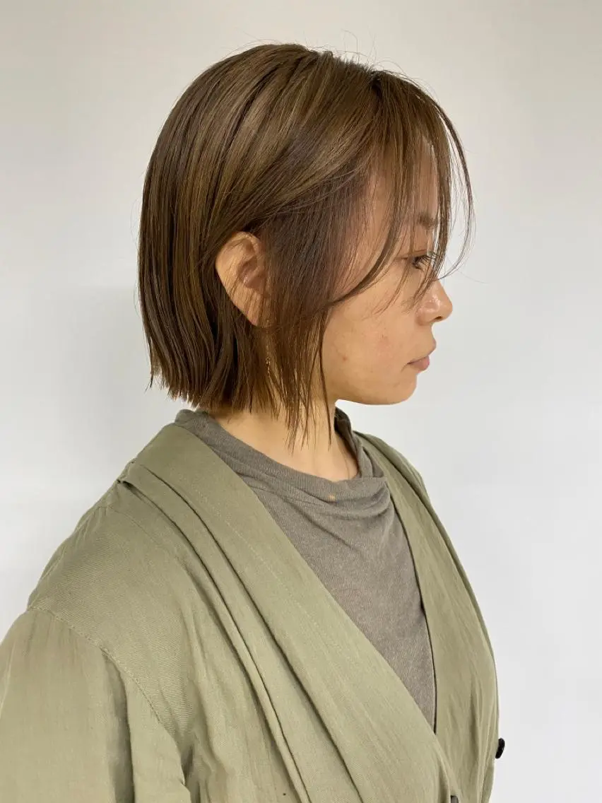 ミディアム カラー KOOKI スティードトーキョーのヘアスタイル