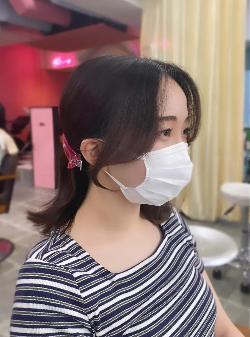 ミディアム YUZU🎀顔まわり ×レイヤーカットのヘアスタイル