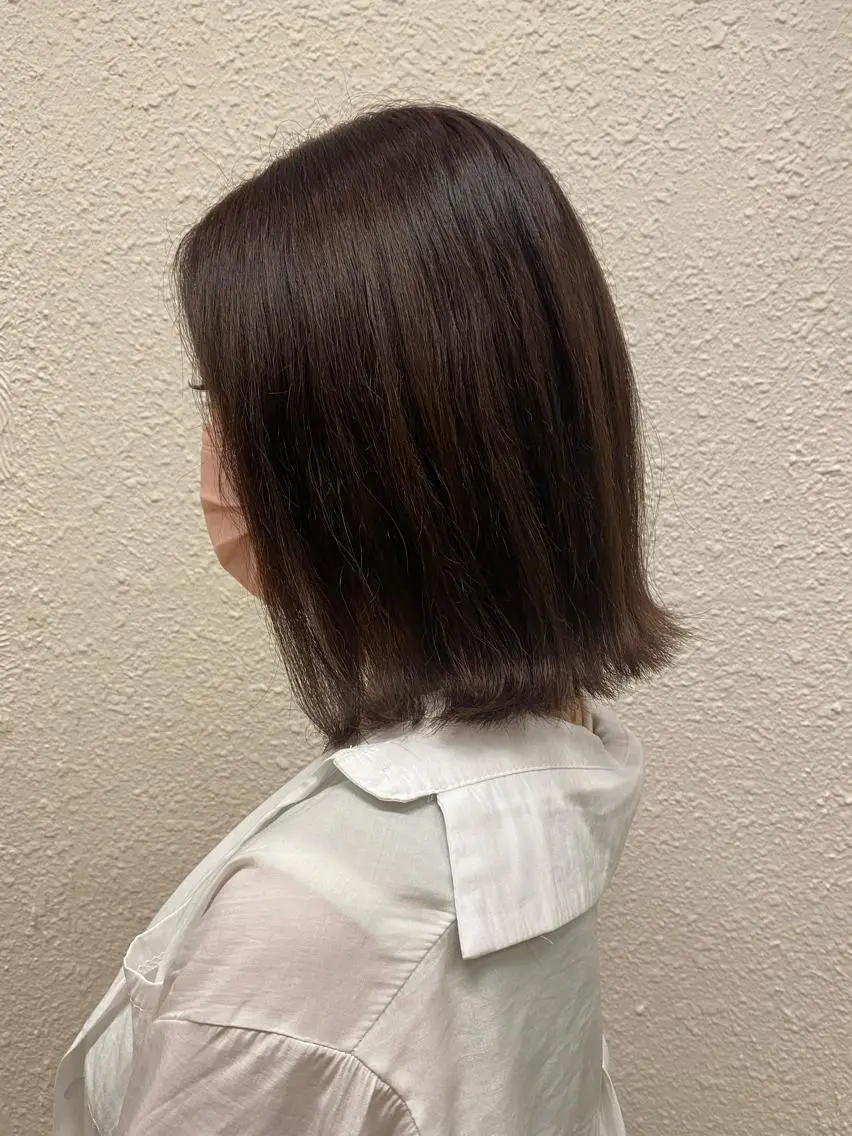 ミディアム カラー マツエク・マツパ ヘアカラー 長谷川 華奈子のヘアスタイル