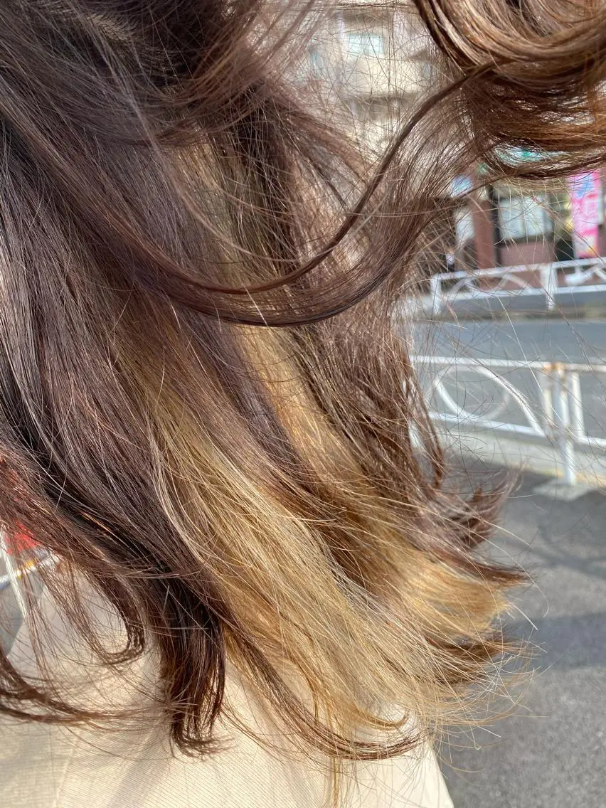 ミディアム カラー ベージュカラー ミルクティーベージュ 谷合 貴志のヘアスタイル