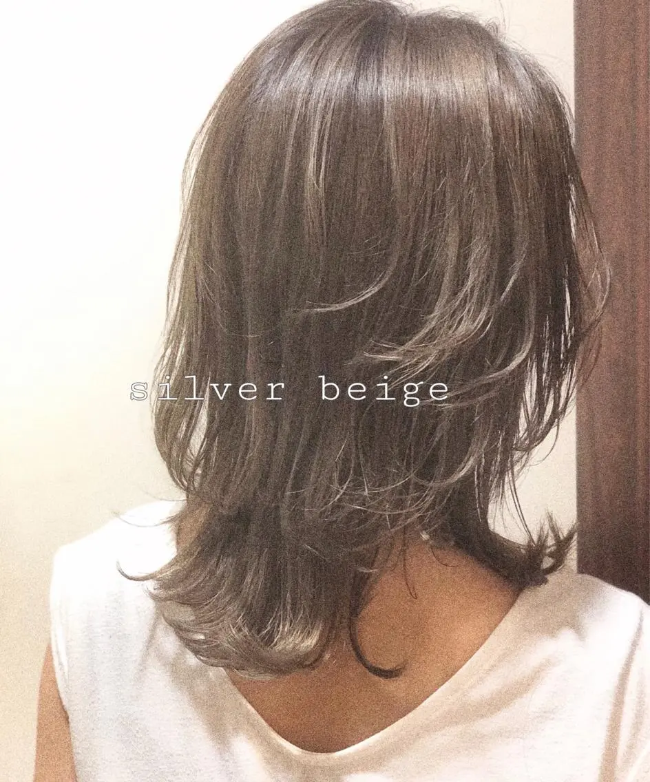 ミディアム カラー ヘアカラー 🌼こやま かおり🌼のヘアスタイル