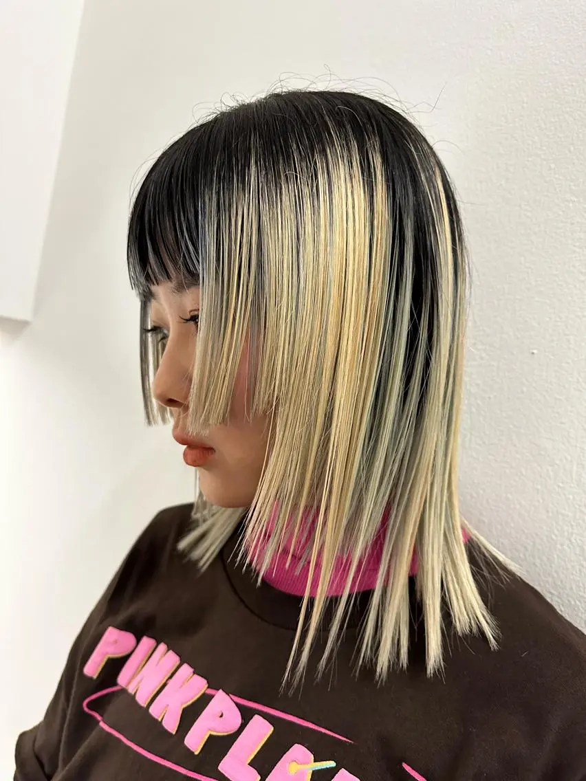 ミディアム レイヤー/艶カラー /パーマ💚千琴のヘアスタイル